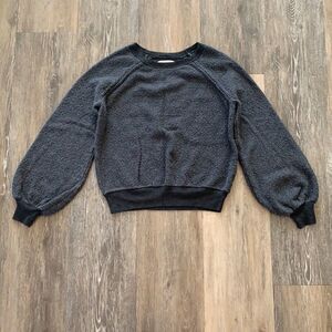 AEO popcorn knit balloon sleeve sweater EUC